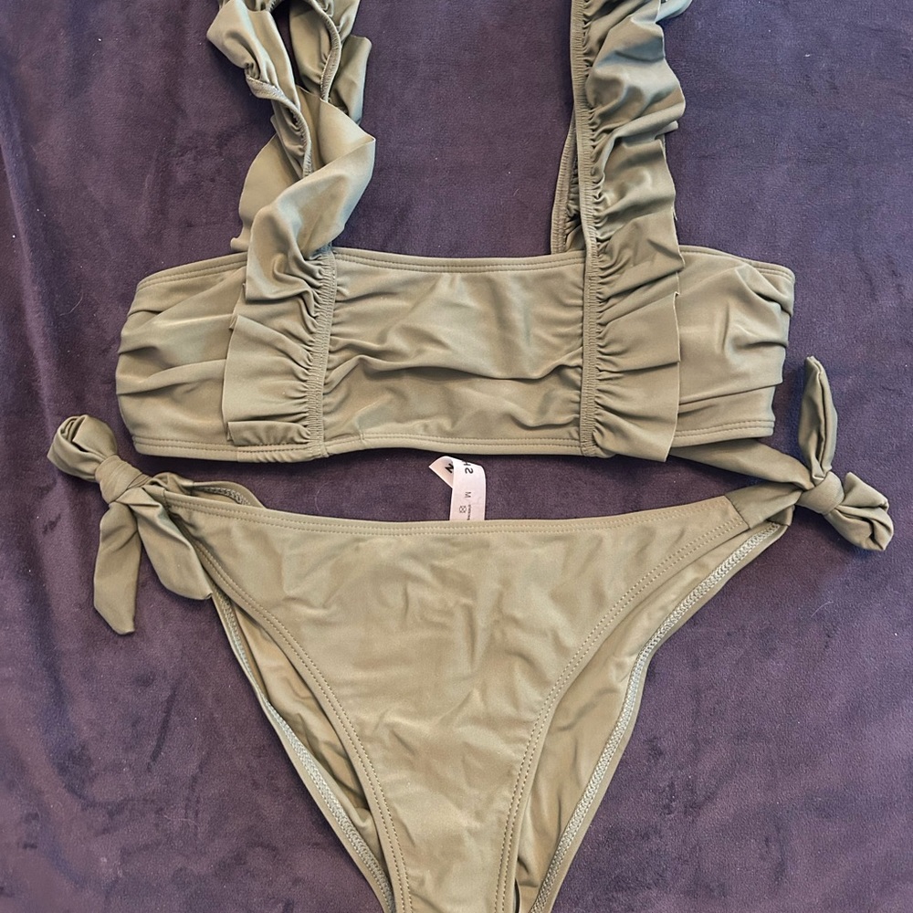 Olive Green Bikini Set